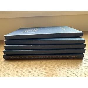 Set of 5 Blue Book A HandBook of United States Coins Dealer Guide 19-22nd Yeoman